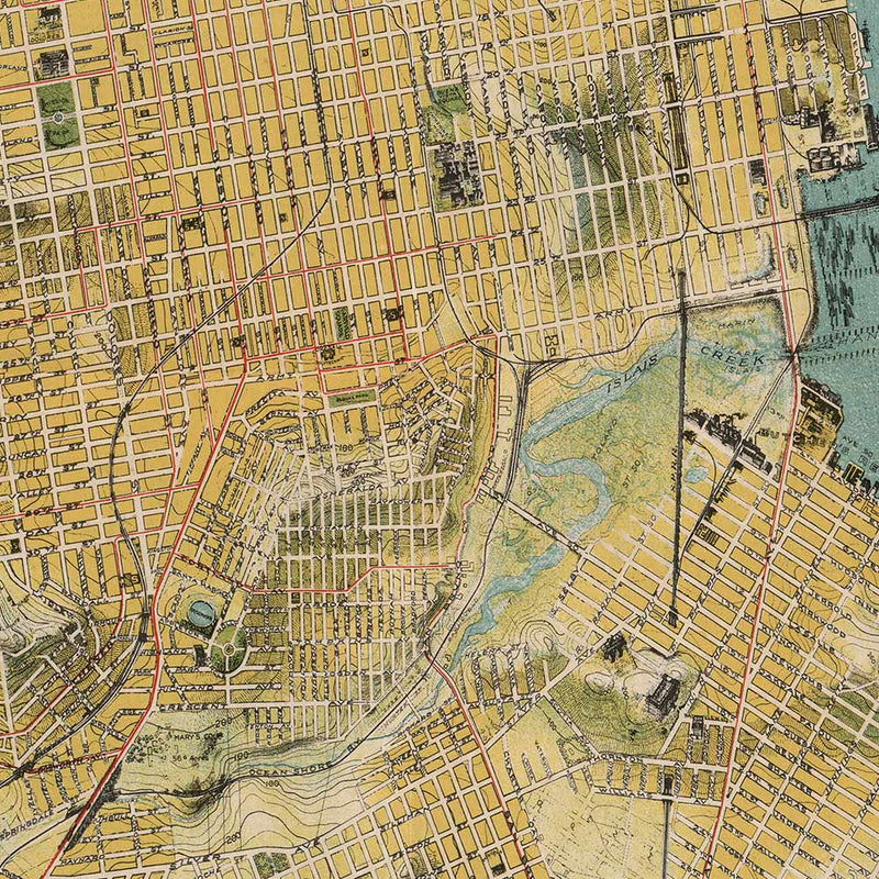 San Francisco Chevalier Map 1915 - Muir Way - Vintage Map