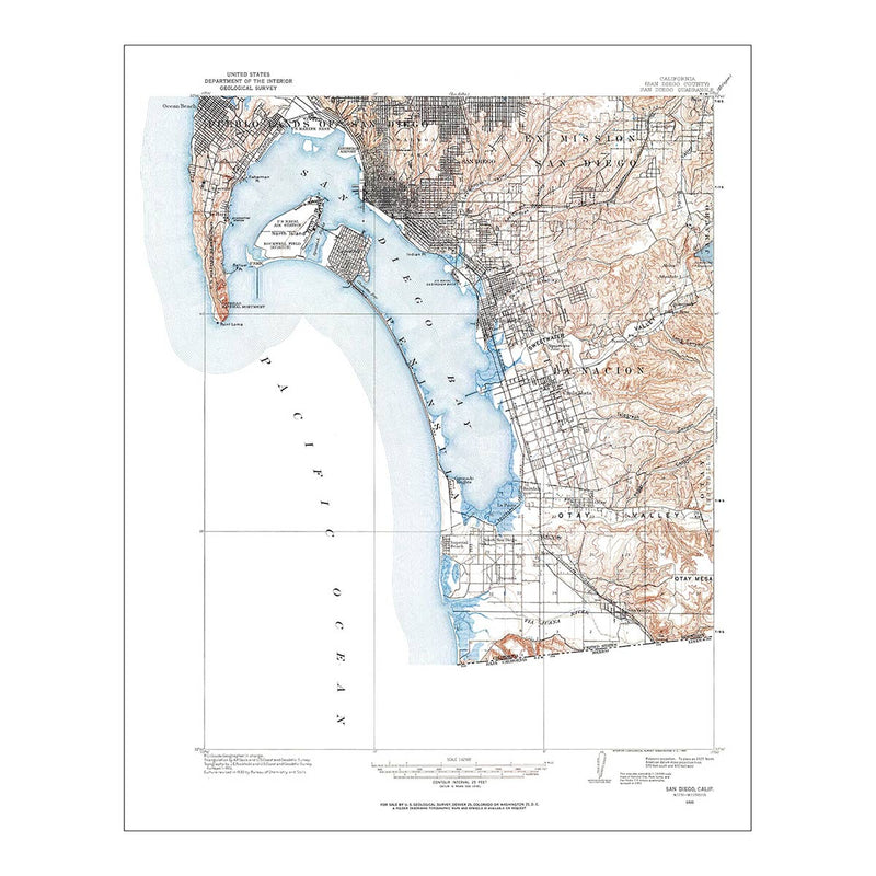 San Diego Map 1930