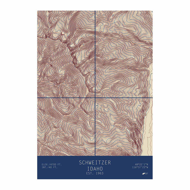 Schweitzer, Idaho - Muir Way - TOPO Series