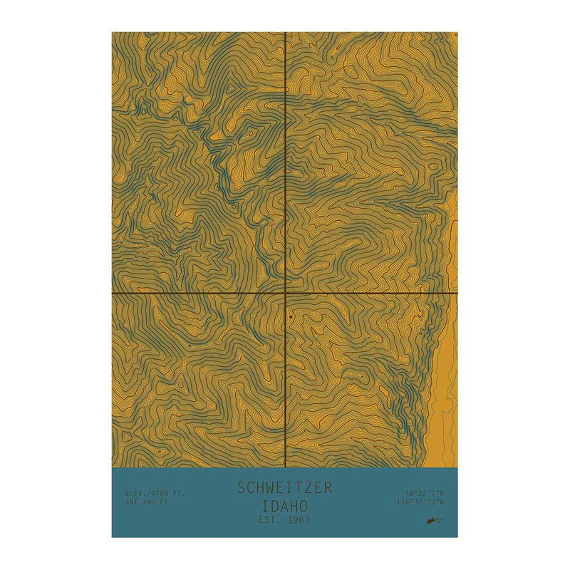 Schweitzer, Idaho - Muir Way - TOPO Series