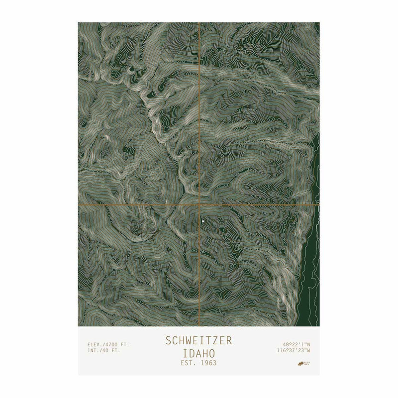 Schweitzer, Idaho - Muir Way - TOPO Series