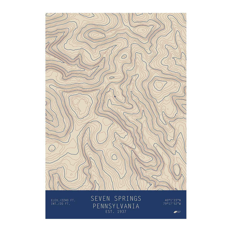 Seven Springs, Pennsylvania - Muir Way - TOPO Series