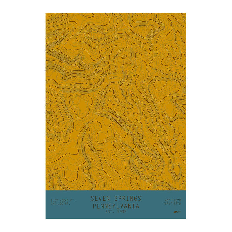 Seven Springs, Pennsylvania - Muir Way - TOPO Series