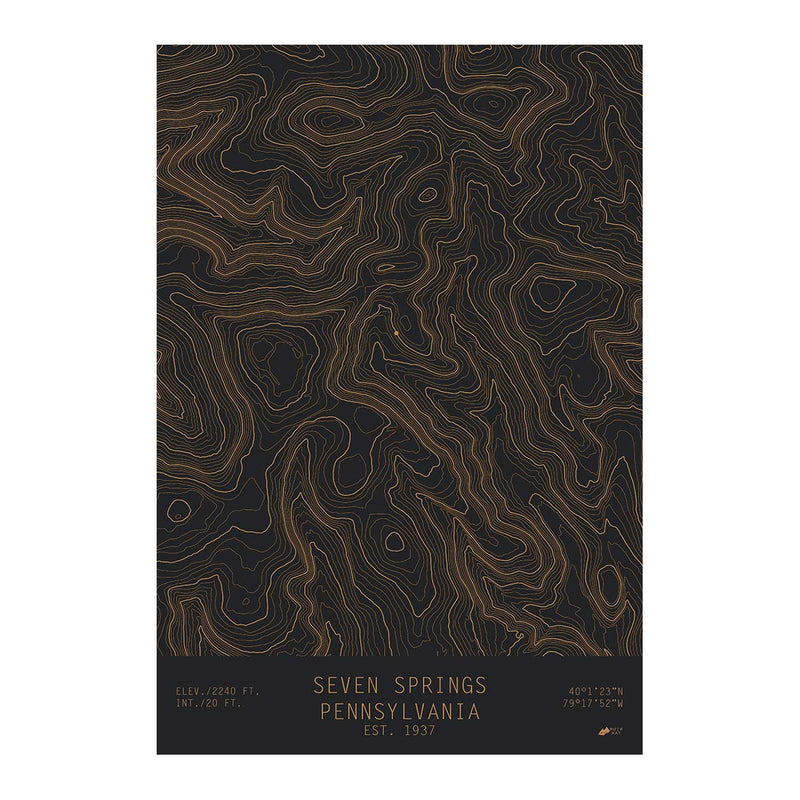 Seven Springs, Pennsylvania - Muir Way - TOPO Series