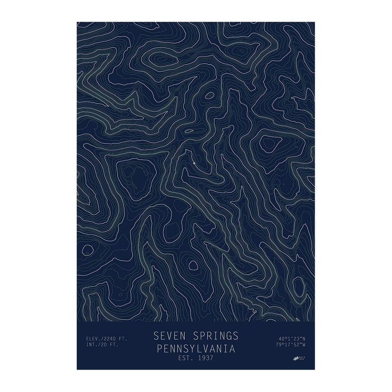 Seven Springs, Pennsylvania - Muir Way - TOPO Series