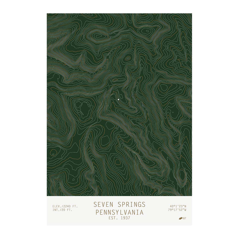 Seven Springs, Pennsylvania - Muir Way - TOPO Series