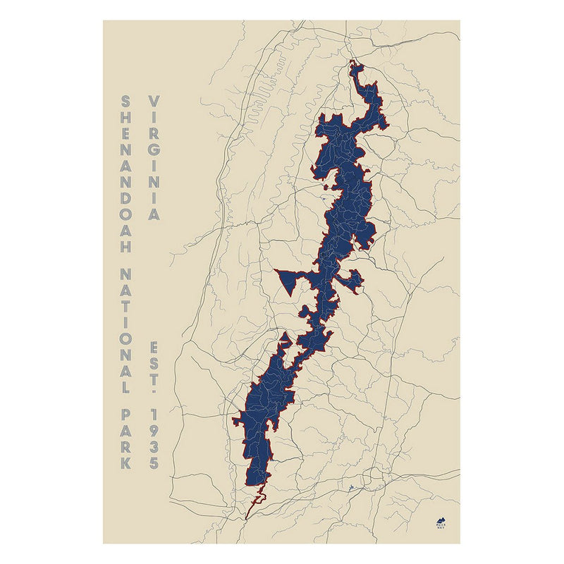 Shenandoah National Park Map - Muir Way - National Park