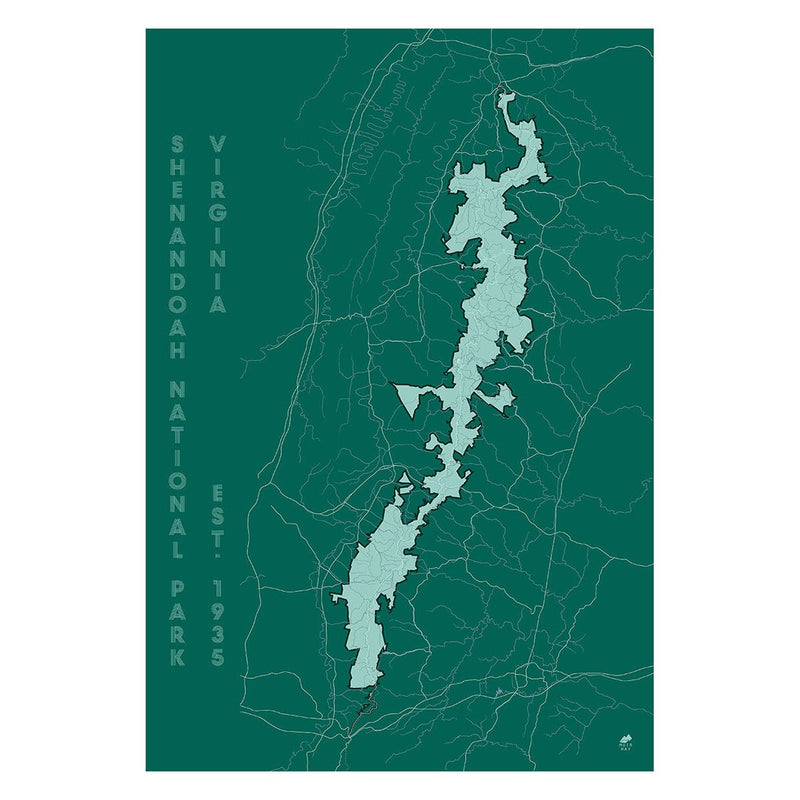 Shenandoah National Park Map - Muir Way - National Park