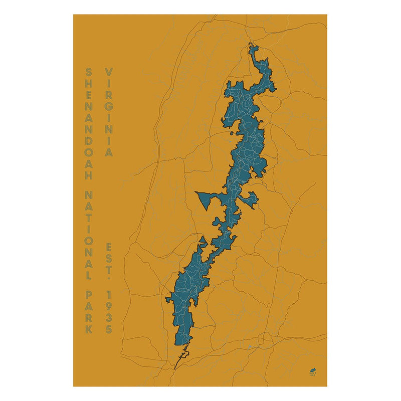 Shenandoah National Park Map - Muir Way - National Park