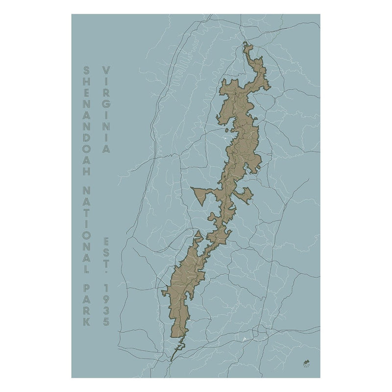 Shenandoah National Park Map - Muir Way - National Park