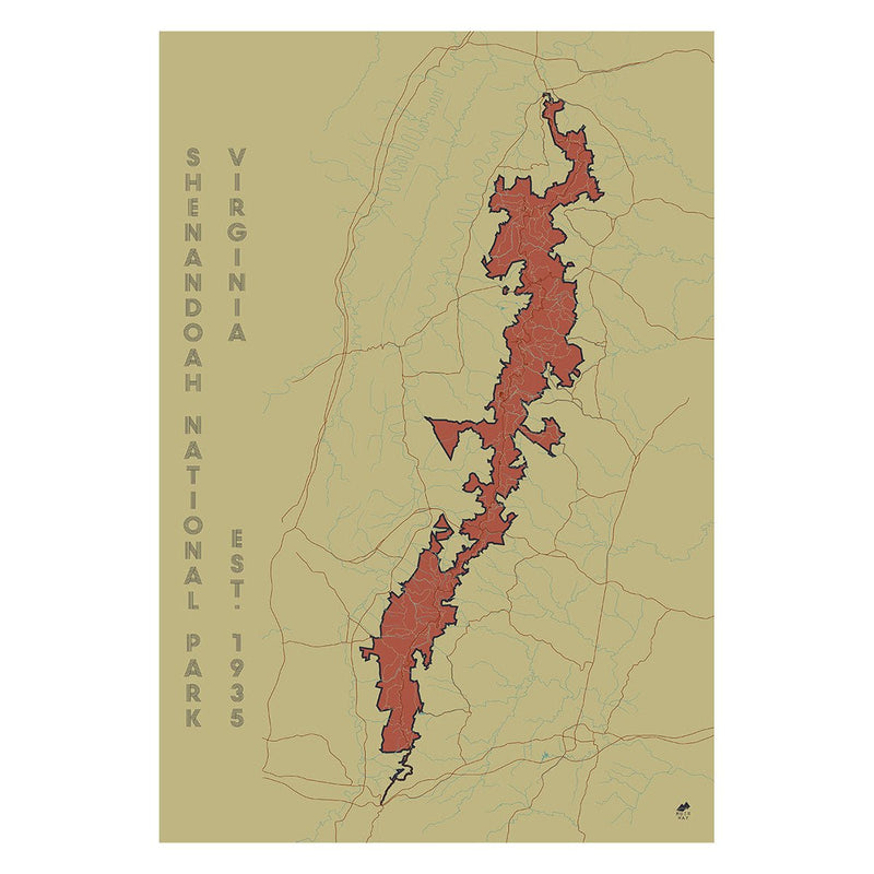 Shenandoah National Park Map - Muir Way - National Park