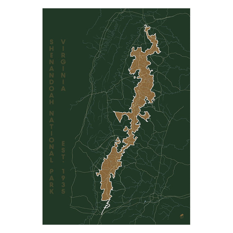 Shenandoah National Park Map - Muir Way - National Park