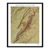 Relief Map of Shenandoah National Park