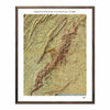 Relief Map of Shenandoah National Park