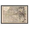 Map of Sierra Nevada, Yosemite 1868
