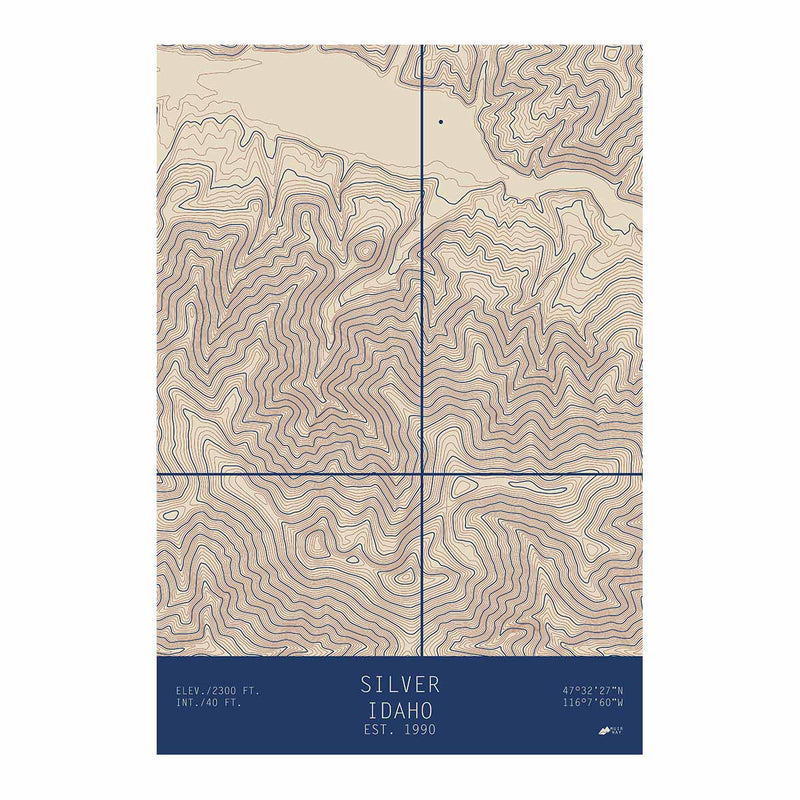 Silver, Idaho - Muir Way - TOPO Series