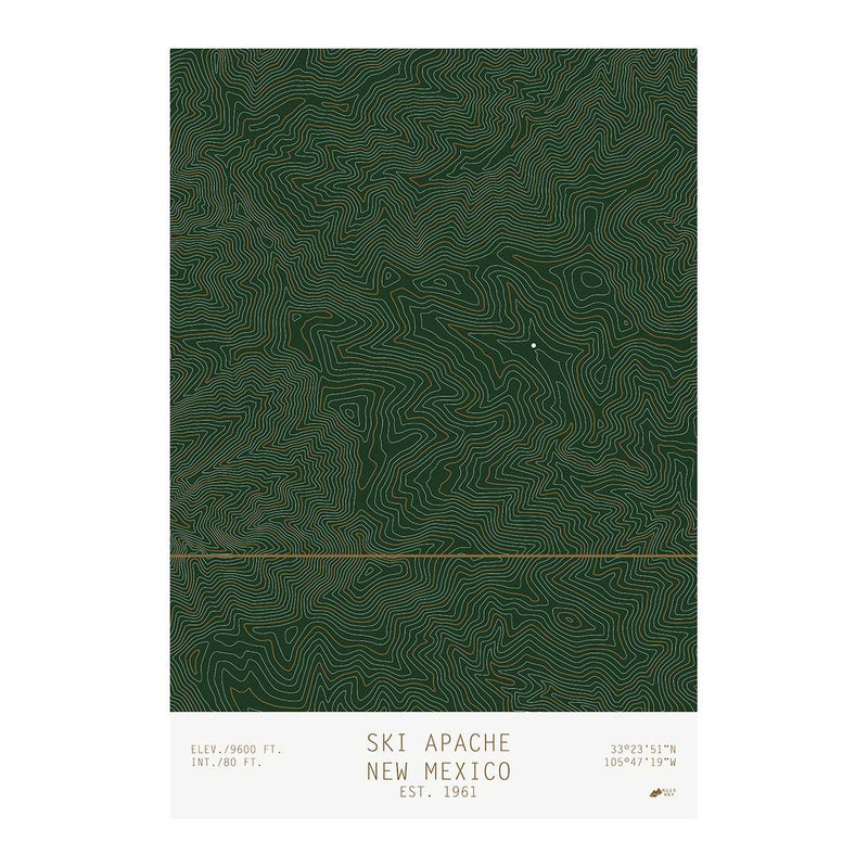 Ski Apache, New Mexico - Muir Way - TOPO Series