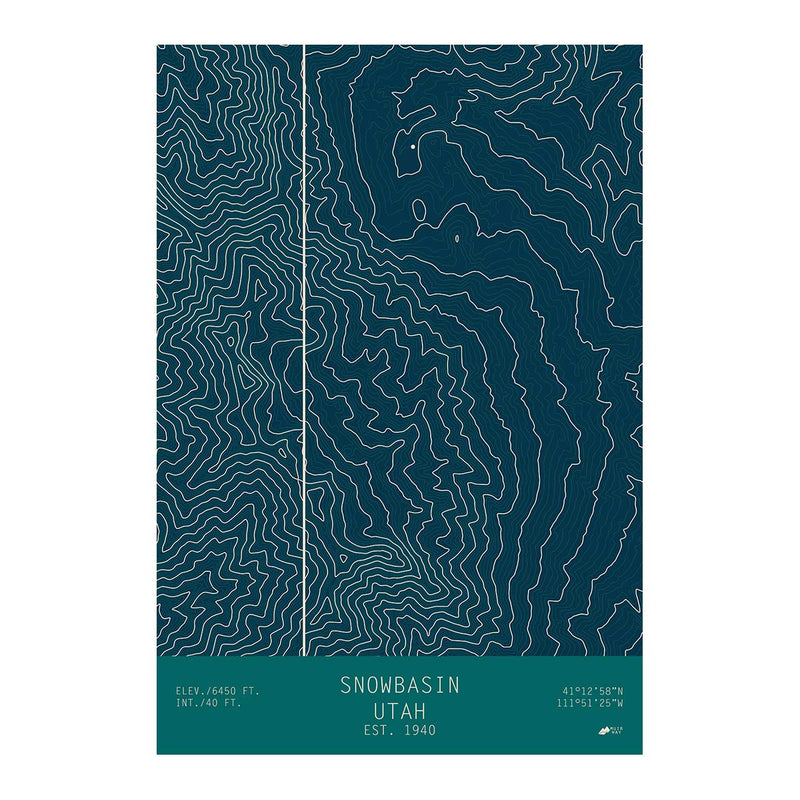 Snowbasin, Utah - Muir Way - TOPO Series