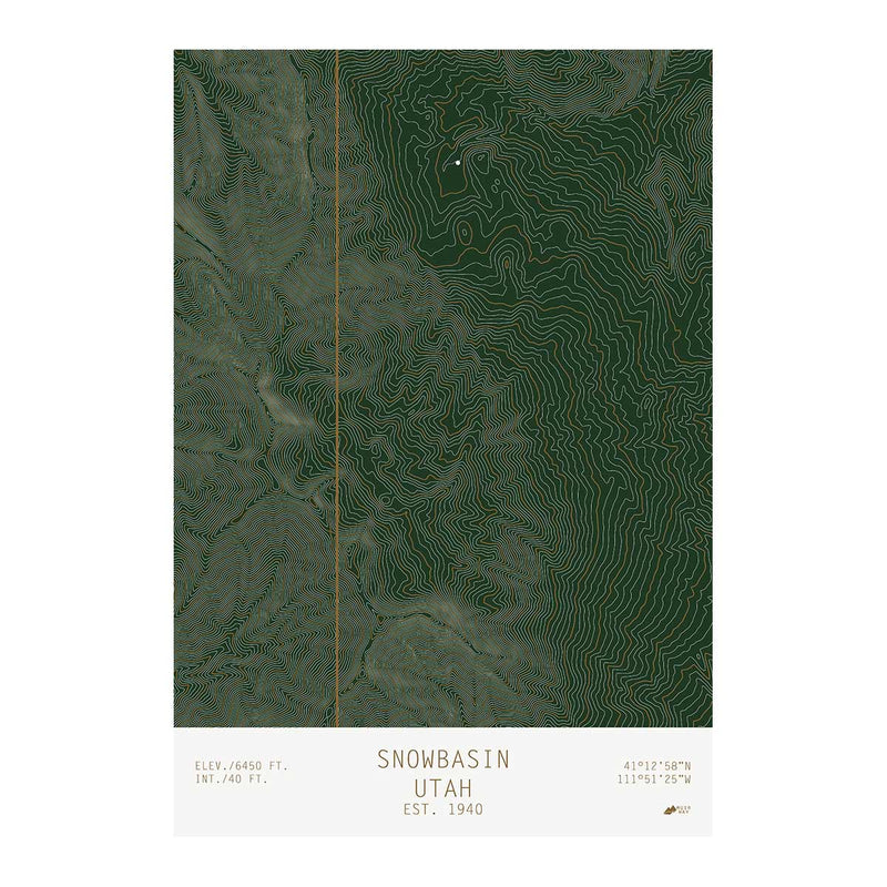 Snowbasin, Utah - Muir Way - TOPO Series