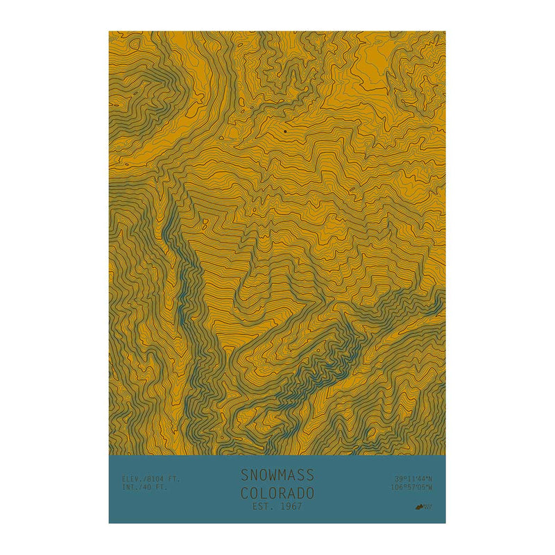Snowmass, Colorado - Muir Way - TOPO Series