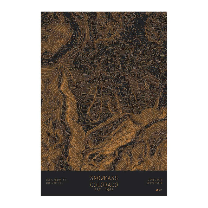 Snowmass, Colorado - Muir Way - TOPO Series