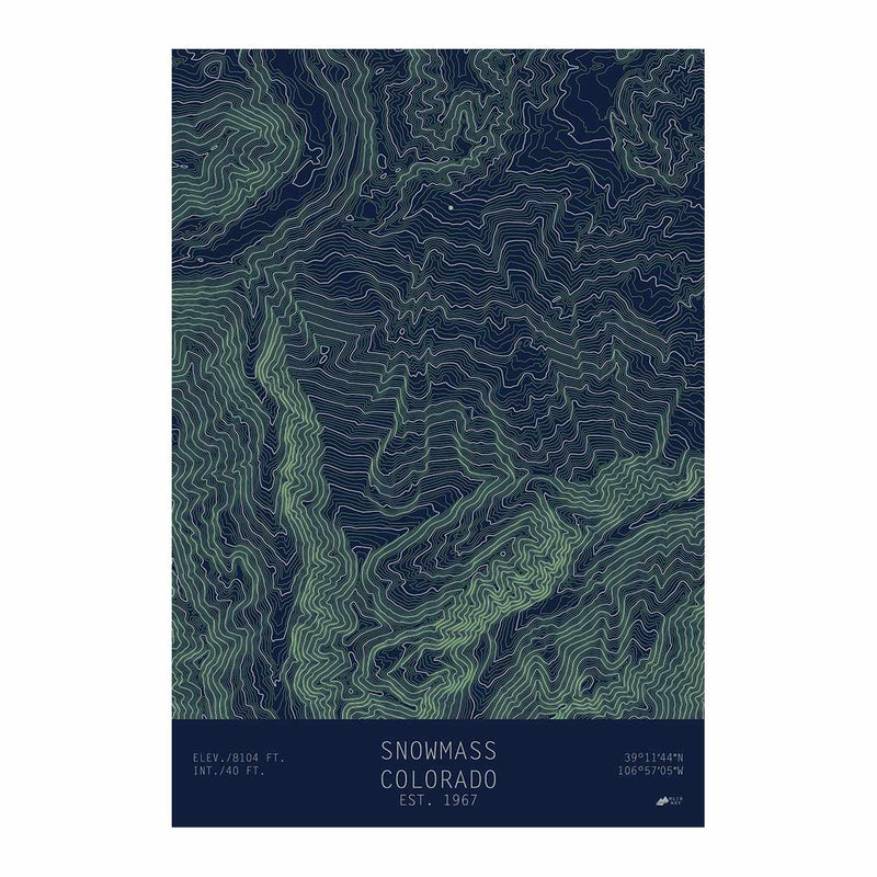Snowmass, Colorado - Muir Way - TOPO Series