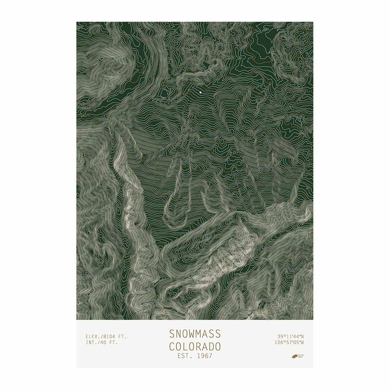 Snowmass, Colorado - Muir Way - TOPO Series