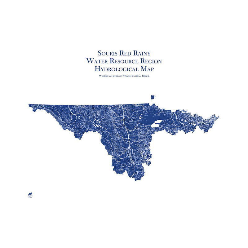 Souris - Red - Rainy Regional Hydrological Map - Muir Way - Hydrology