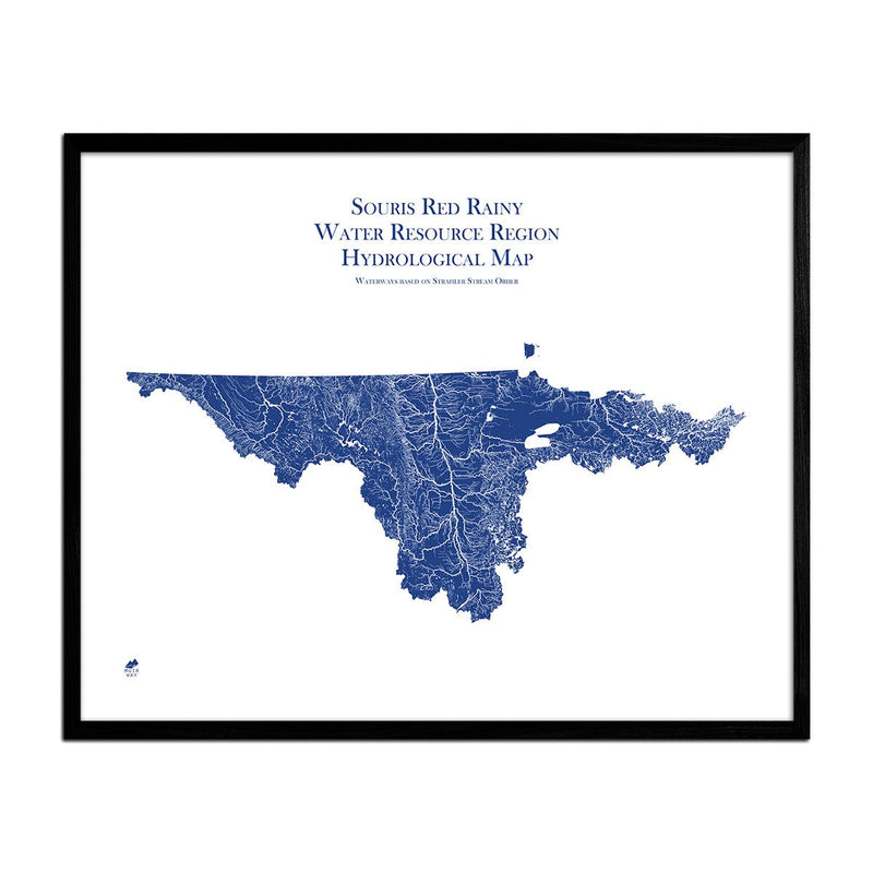 Souris - Red - Rainy Regional Hydrological Map - Muir Way - Hydrology