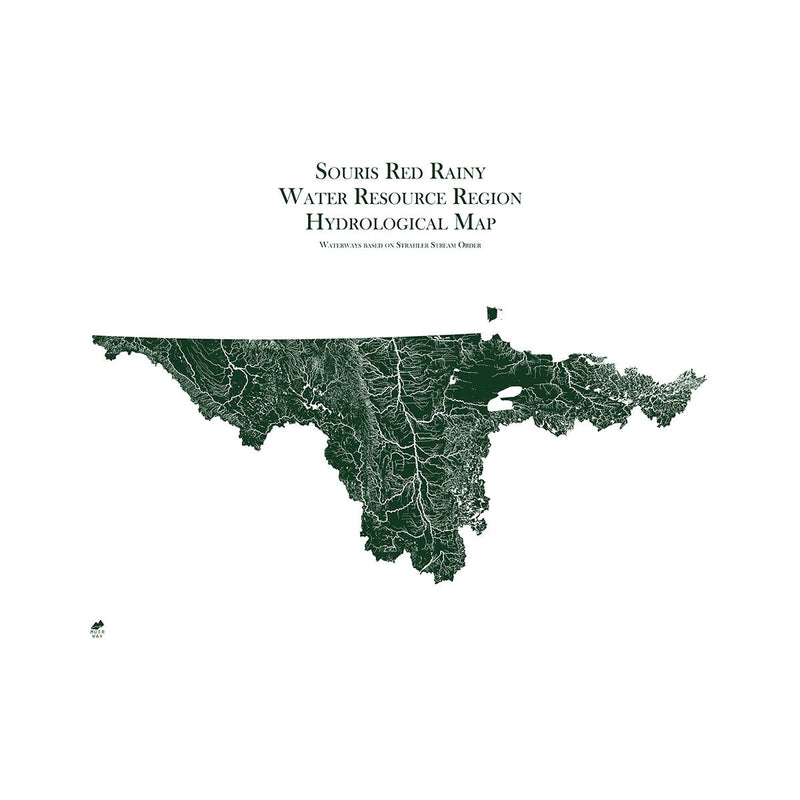 Souris - Red - Rainy Regional Hydrological Map - Muir Way - Hydrology