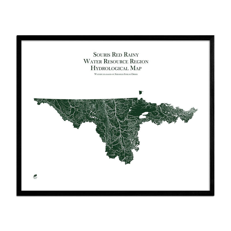 Souris - Red - Rainy Regional Hydrological Map - Muir Way - Hydrology