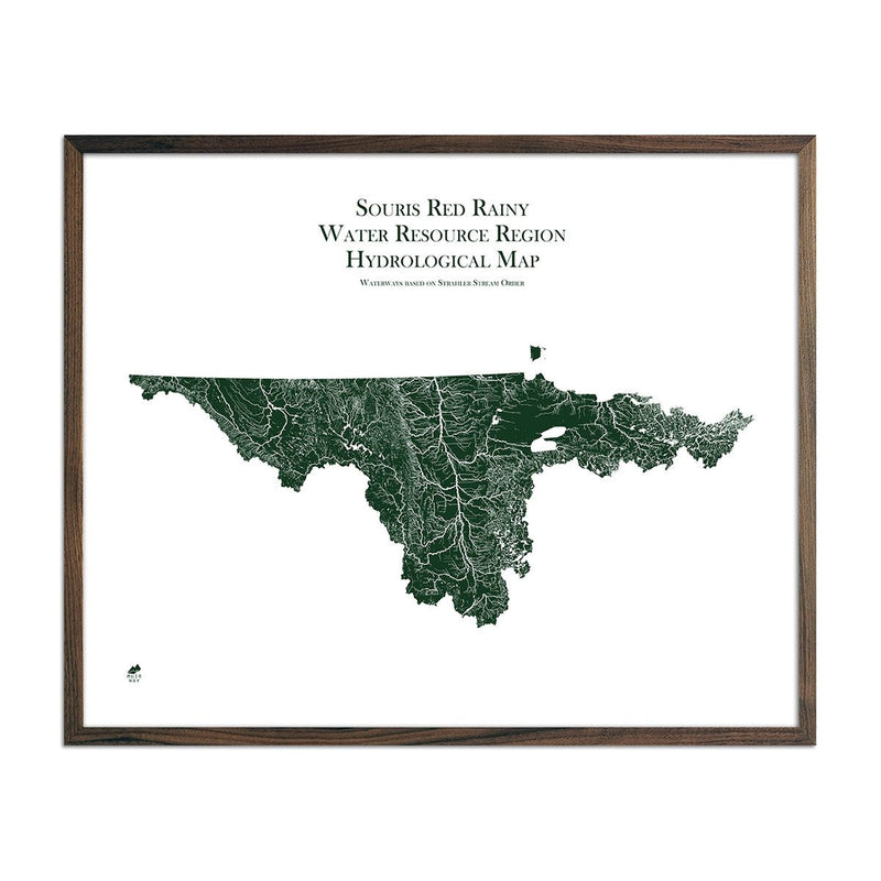 Souris - Red - Rainy Regional Hydrological Map - Muir Way - Hydrology