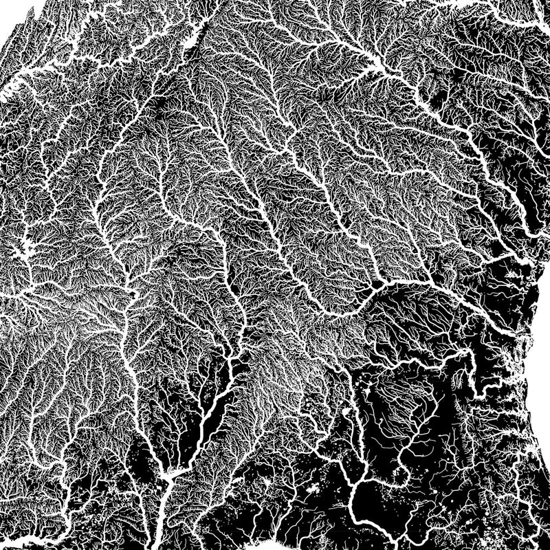 South Atlantic - Gulf Regional Hydrological Map - Muir Way - Hydrology