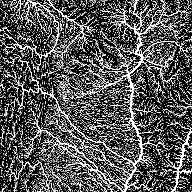 Hydrological Map of South America - Muir Way - Hydrology