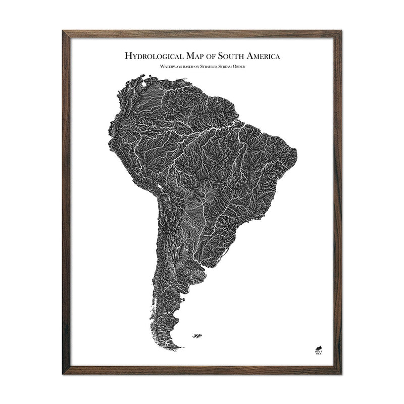 Hydrological Map of South America - Muir Way - Hydrology