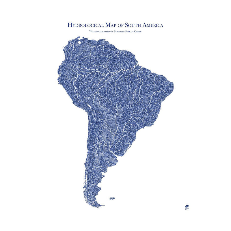 Hydrological Map of South America - Muir Way - Hydrology
