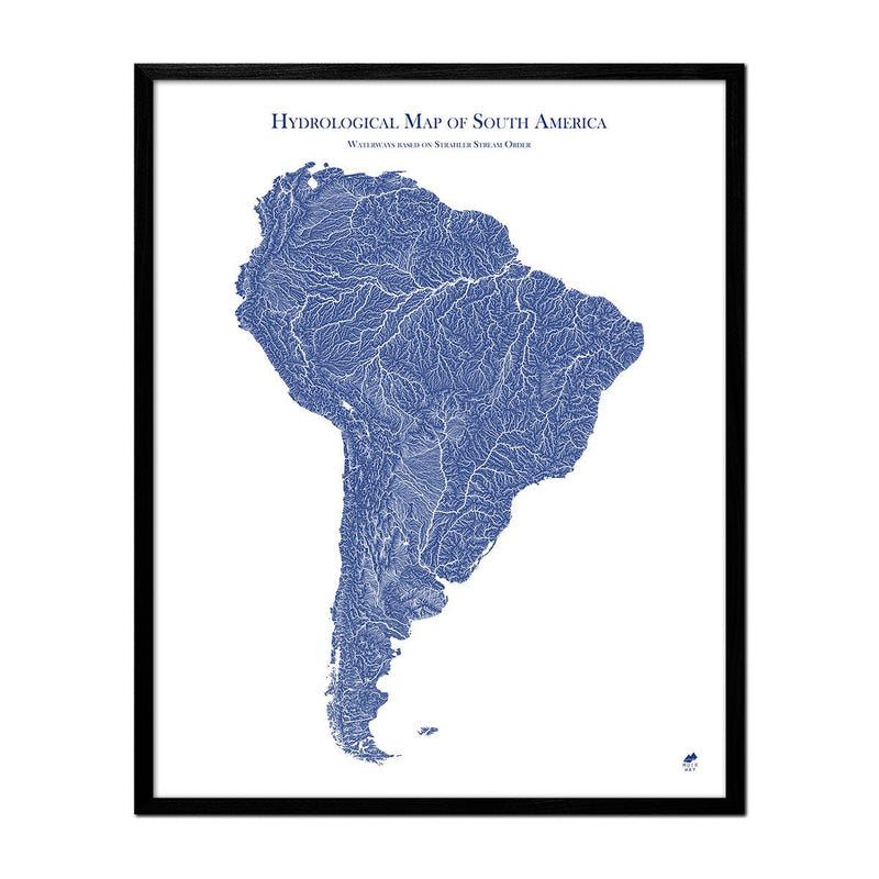 Hydrological Map of South America - Muir Way - Hydrology