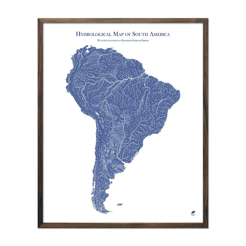 Hydrological Map of South America - Muir Way - Hydrology