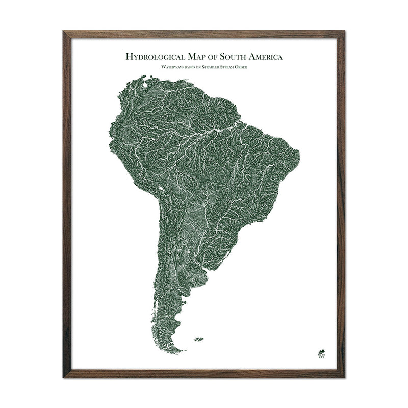 Hydrological Map of South America - Muir Way - Hydrology