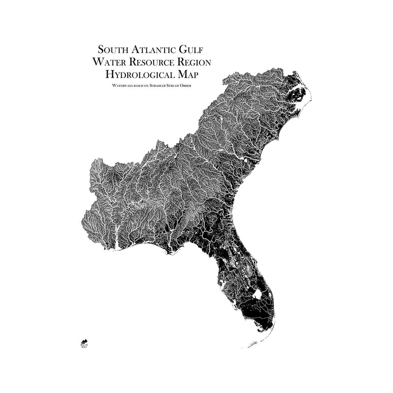 South Atlantic - Gulf Regional Hydrological Map - Muir Way - Hydrology
