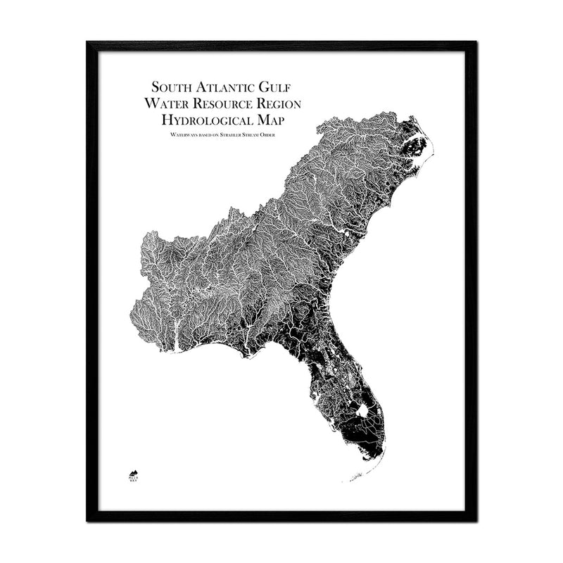 South Atlantic - Gulf Regional Hydrological Map - Muir Way - Hydrology
