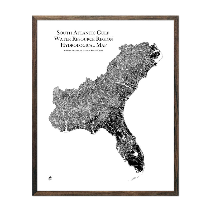 South Atlantic - Gulf Regional Hydrological Map - Muir Way - Hydrology