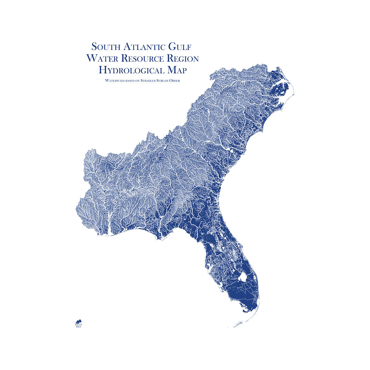 South Atlantic Gulf Regional Hydrology Map