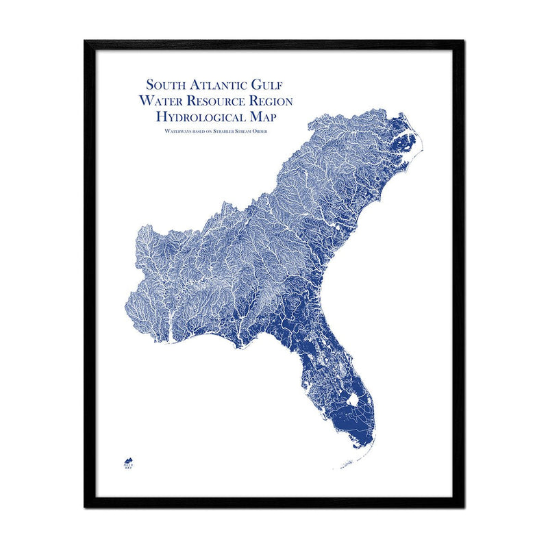 South Atlantic - Gulf Regional Hydrological Map - Muir Way - Hydrology