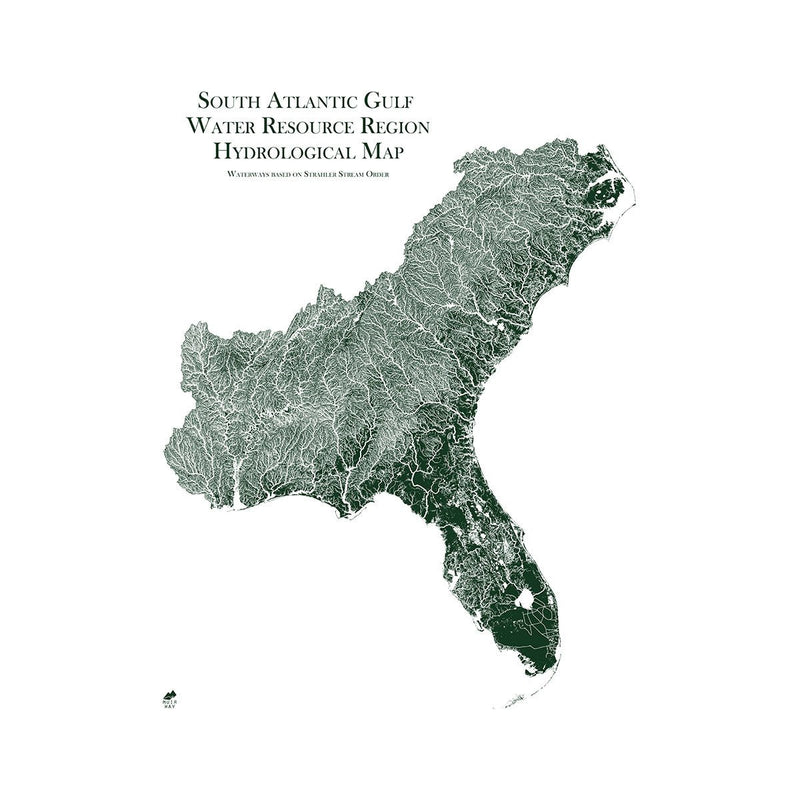 South Atlantic - Gulf Regional Hydrological Map - Muir Way - Hydrology