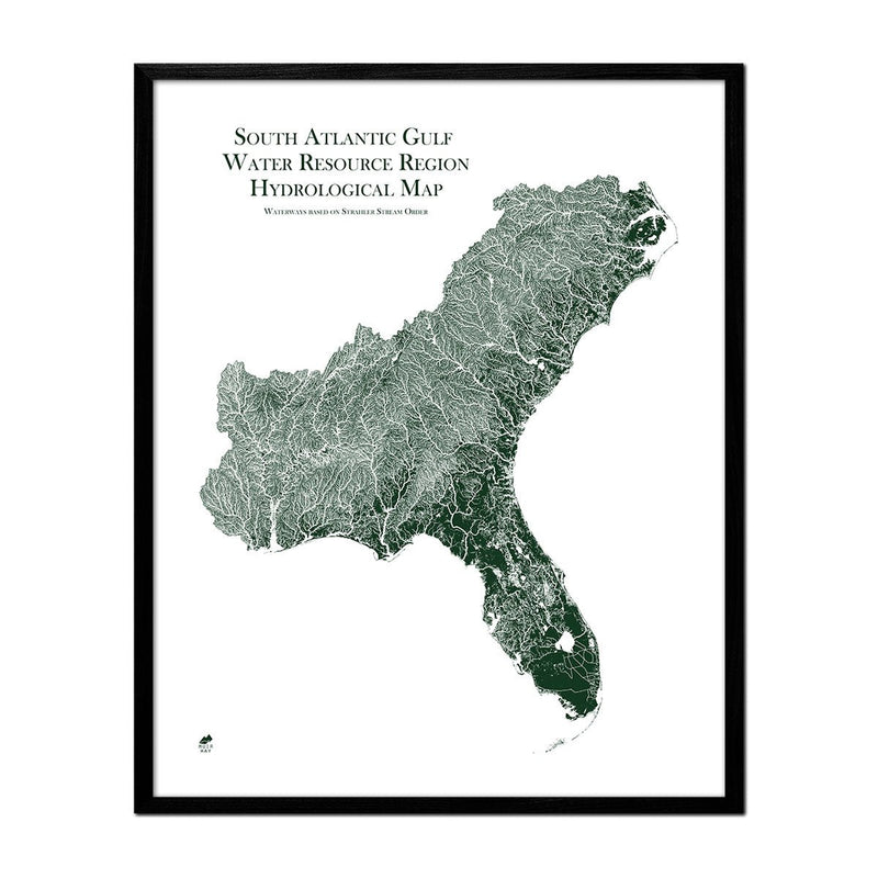South Atlantic - Gulf Regional Hydrological Map - Muir Way - Hydrology