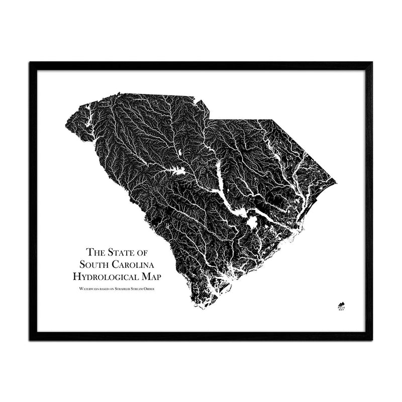 South Carolina Hydrological Map - Muir Way - Hydrology