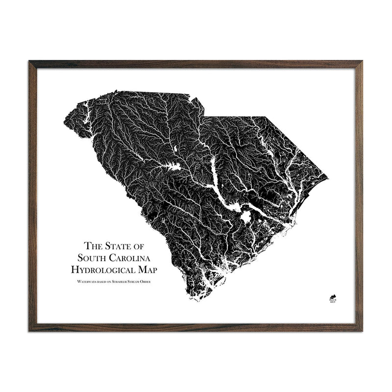 South Carolina Hydrological Map - Muir Way - Hydrology