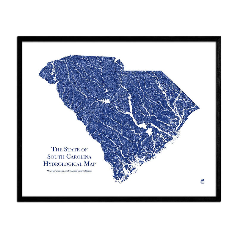 South Carolina Hydrological Map - Muir Way - Hydrology