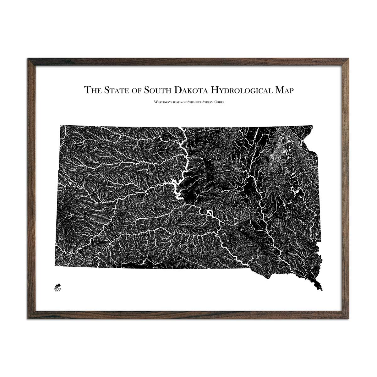 South Dakota Hydrological Map